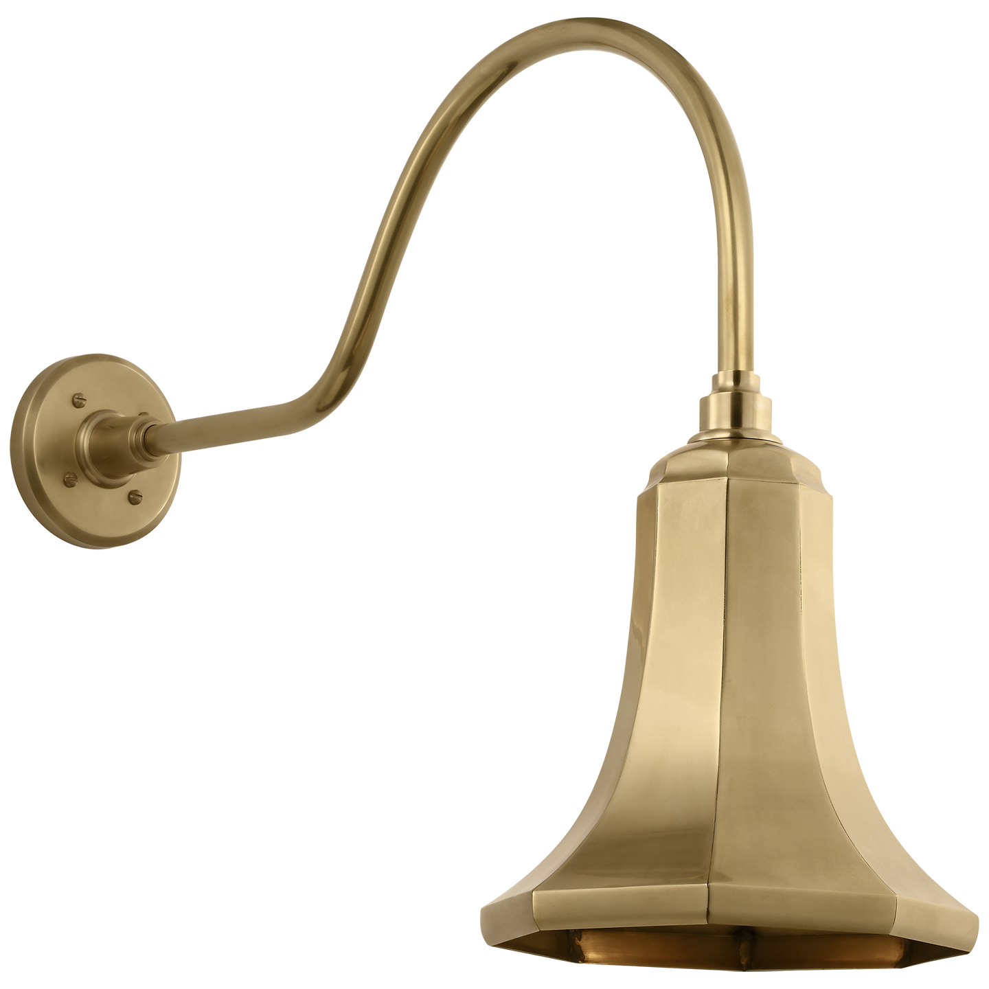 Academy 23" Flynn Barn Light | Hand-Rubbed Antique Brass | 9.25 | 9.25" Hand-Rubbed Antique Brass Savannah Shade