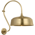 Academy 15" Larrabee Barn Light | Hand-Rubbed Antique Brass | 16 | 16" Hand-Rubbed Antique Brass Rockhouse Shade