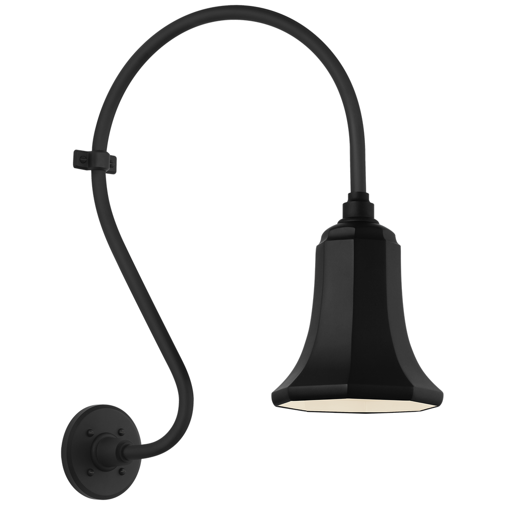 Academy 15" Larrabee Barn Light | Matte Black | 7.5 | 7.5" Matte Black Savannah Shade