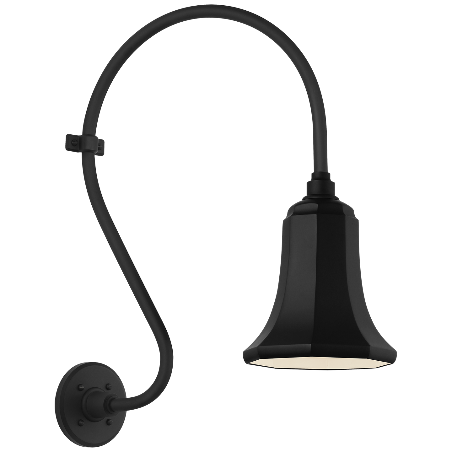 Academy 15" Larrabee Barn Light | Matte Black | 7.5 | 7.5" Matte Black Savannah Shade
