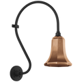 Academy 15" Larrabee Barn Light | Matte Black | 7.5 | 7.5" Soft Copper Savannah Shade
