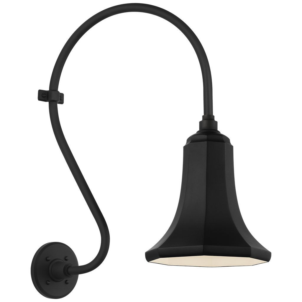 Academy 15" Larrabee Barn Light | Matte Black | 9.25 | 9.25" Matte Black Savannah Shade