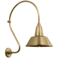 Academy 18" Larrabee Barn Light | Hand-Rubbed Antique Brass | 12.5 | 12.5" Hand-Rubbed Antique Brass Bowers Shade