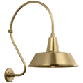 Academy 18" Larrabee Barn Light | Hand-Rubbed Antique Brass | 16 | 16" Hand-Rubbed Antique Brass Bowers Shade