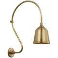 Academy 18" Larrabee Barn Light | Hand-Rubbed Antique Brass | 8 | 8" Hand-Rubbed Antique Brass Rockhouse Shade