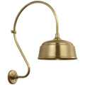 Academy 18" Larrabee Barn Light | Hand-Rubbed Antique Brass | 12.5 | 12.5" Hand-Rubbed Antique Brass Rockhouse Shade