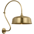 Academy 18" Larrabee Barn Light | Hand-Rubbed Antique Brass | 16 | 16" Hand-Rubbed Antique Brass Rockhouse Shade