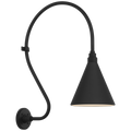 Academy 18" Larrabee Barn Light | Matte Black | 9 | 9" Matte Black Conical Savannah Shade