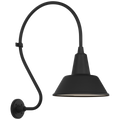 Academy 18" Larrabee Barn Light | Matte Black | 12.5 | 12.5" Matte Black Bowers Shade