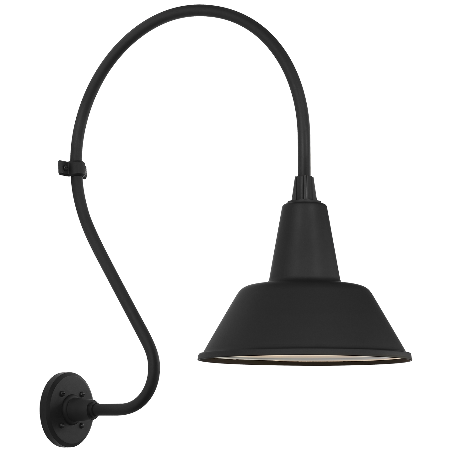 Academy 18" Larrabee Barn Light | Matte Black | 12.5 | 12.5" Matte Black Bowers Shade