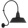 Academy 18" Larrabee Barn Light | Matte Black | 16 | 16" Matte Black Bowers Shade