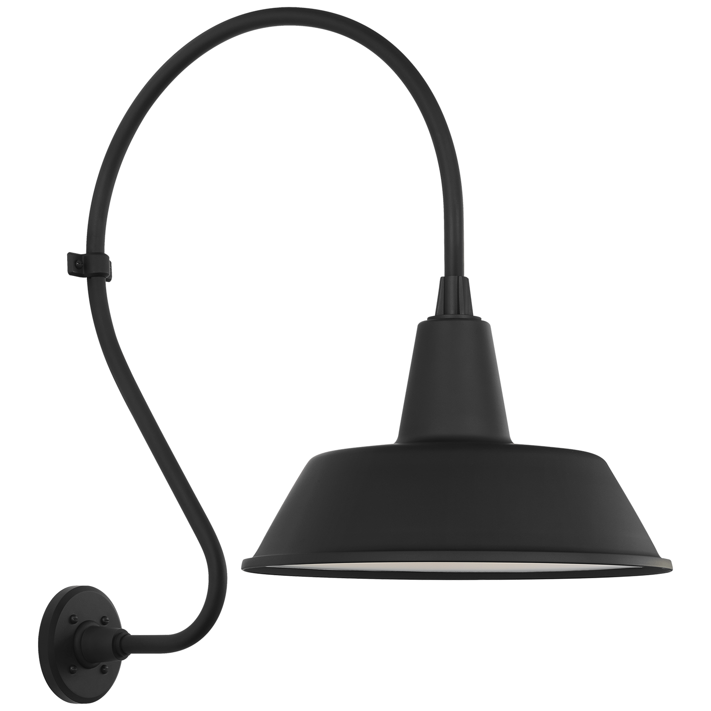 Academy 18" Larrabee Barn Light | Matte Black | 16 | 16" Matte Black Bowers Shade