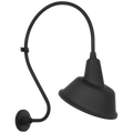 Academy 18" Larrabee Barn Light | Matte Black | 12.5 | 12.5" Matte Black Tilted Bowers Shade
