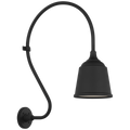 Academy 18" Larrabee Barn Light | Matte Black | 8 | 8" Matte Black Rockhouse Shade