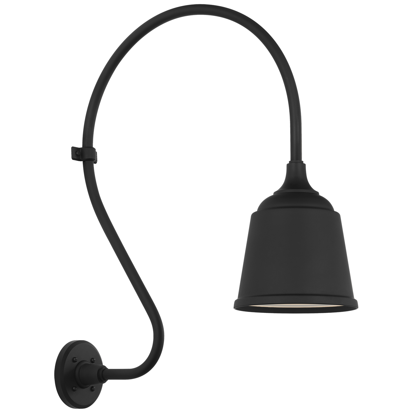 Academy 18" Larrabee Barn Light | Matte Black | 8 | 8" Matte Black Rockhouse Shade