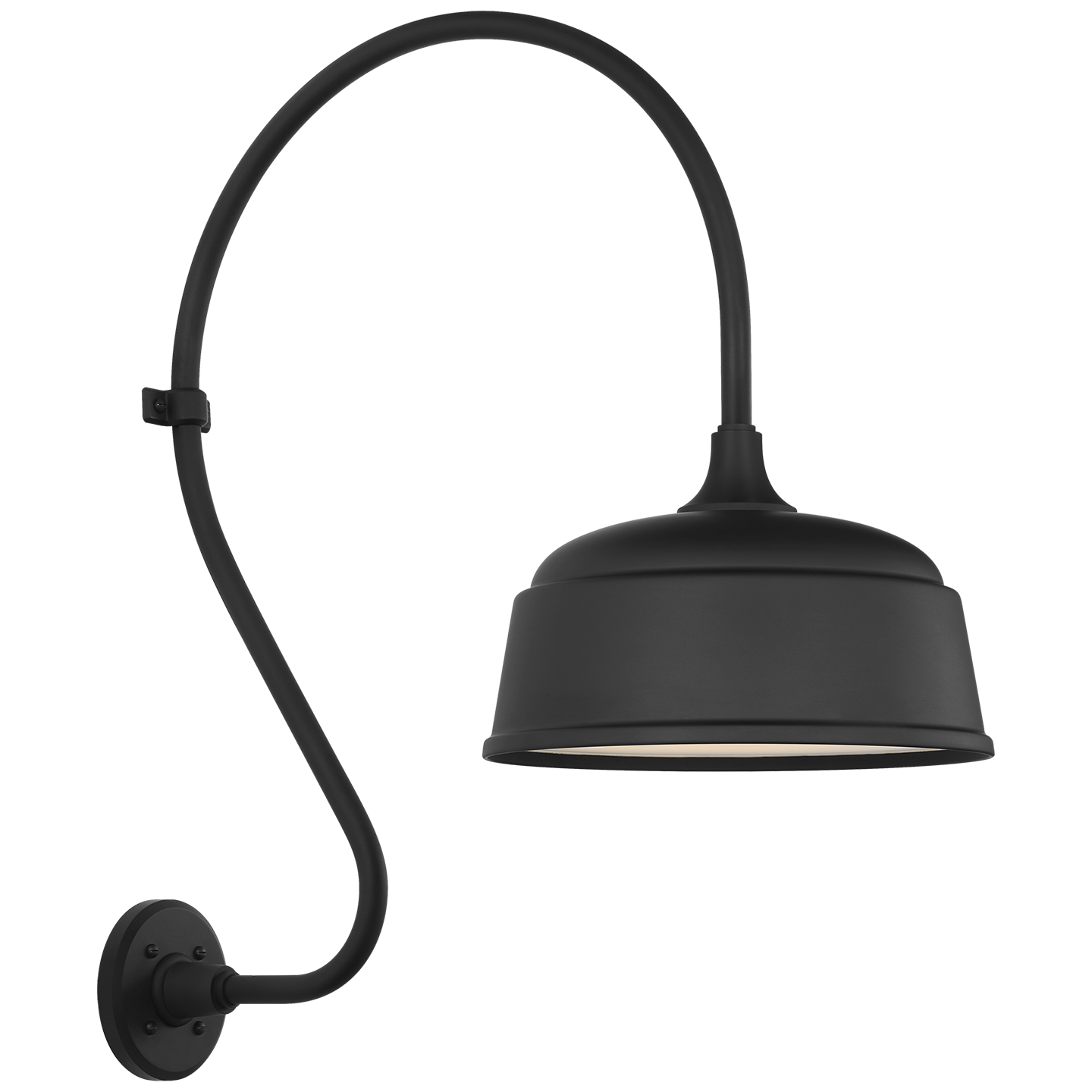 Academy 18" Larrabee Barn Light | Matte Black | 12.5 | 12.5" Matte Black Rockhouse Shade