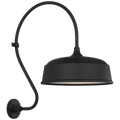 Academy 18" Larrabee Barn Light | Matte Black | 16 | 16" Matte Black Rockhouse Shade