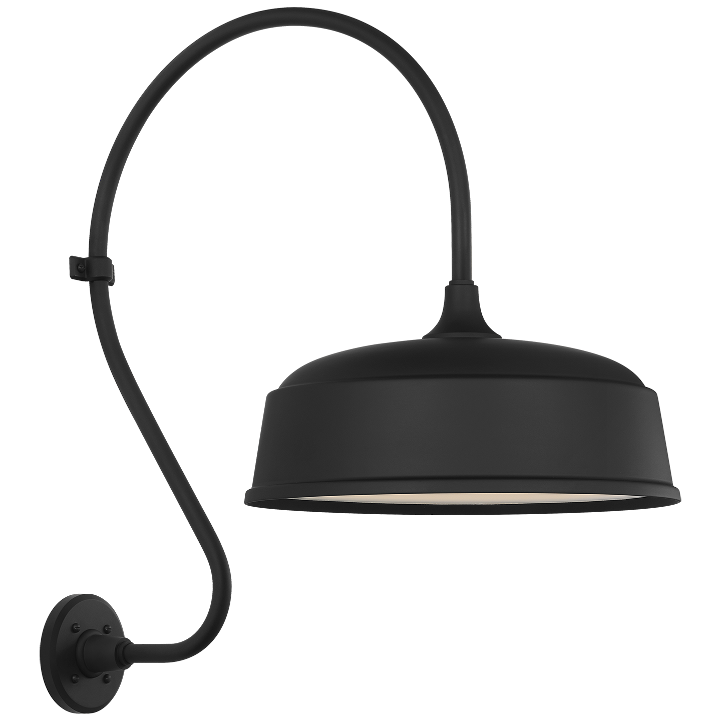 Academy 18" Larrabee Barn Light | Matte Black | 16 | 16" Matte Black Rockhouse Shade