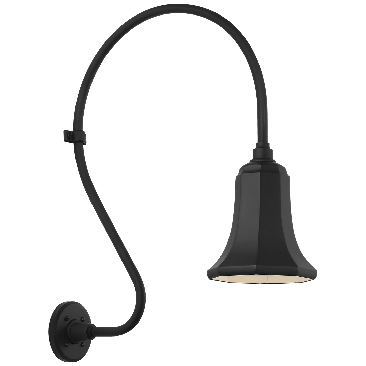 Academy 18" Larrabee Barn Light | Matte Black | 7.5 | 7.5" Matte Black Savannah Shade
