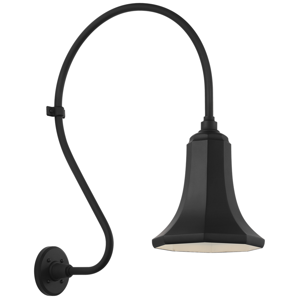 Academy 18" Larrabee Barn Light | Matte Black | 9.25 | 9.25" Matte Black Savannah Shade