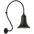 Academy 18" Larrabee Barn Light | Matte Black | 9.25 | 9.25" Matte Black Savannah Shade