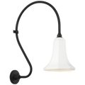 Academy 18" Larrabee Barn Light | Matte Black | 9.25 | 9.25" White Savannah Shade