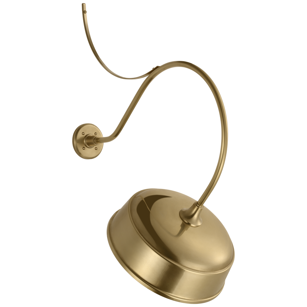 Academy 26.5" Anchored Larrabee Barn Light | Hand-Rubbed Antique Brass | 16 | 16" Hand-Rubbed Antique Brass Rockhouse Shade