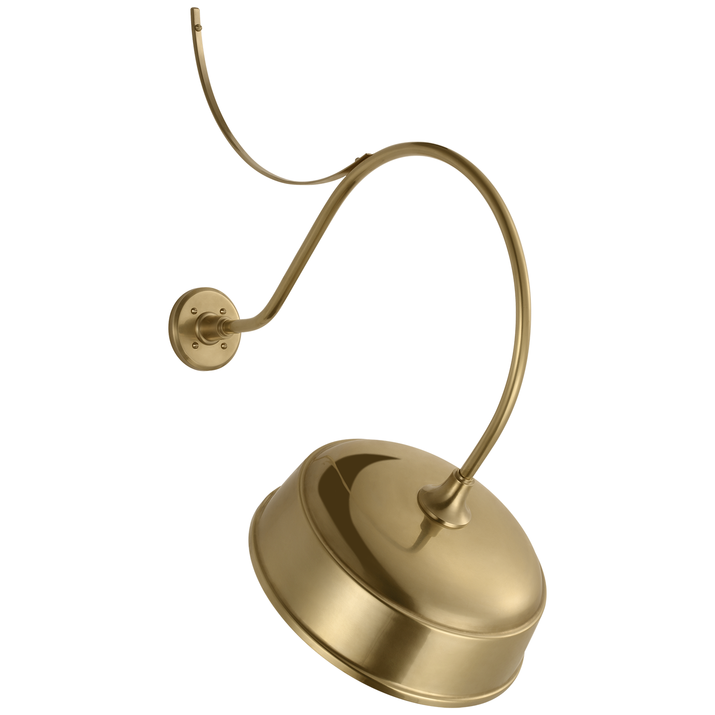 Academy 26.5" Anchored Larrabee Barn Light | Hand-Rubbed Antique Brass | 16 | 16" Hand-Rubbed Antique Brass Rockhouse Shade