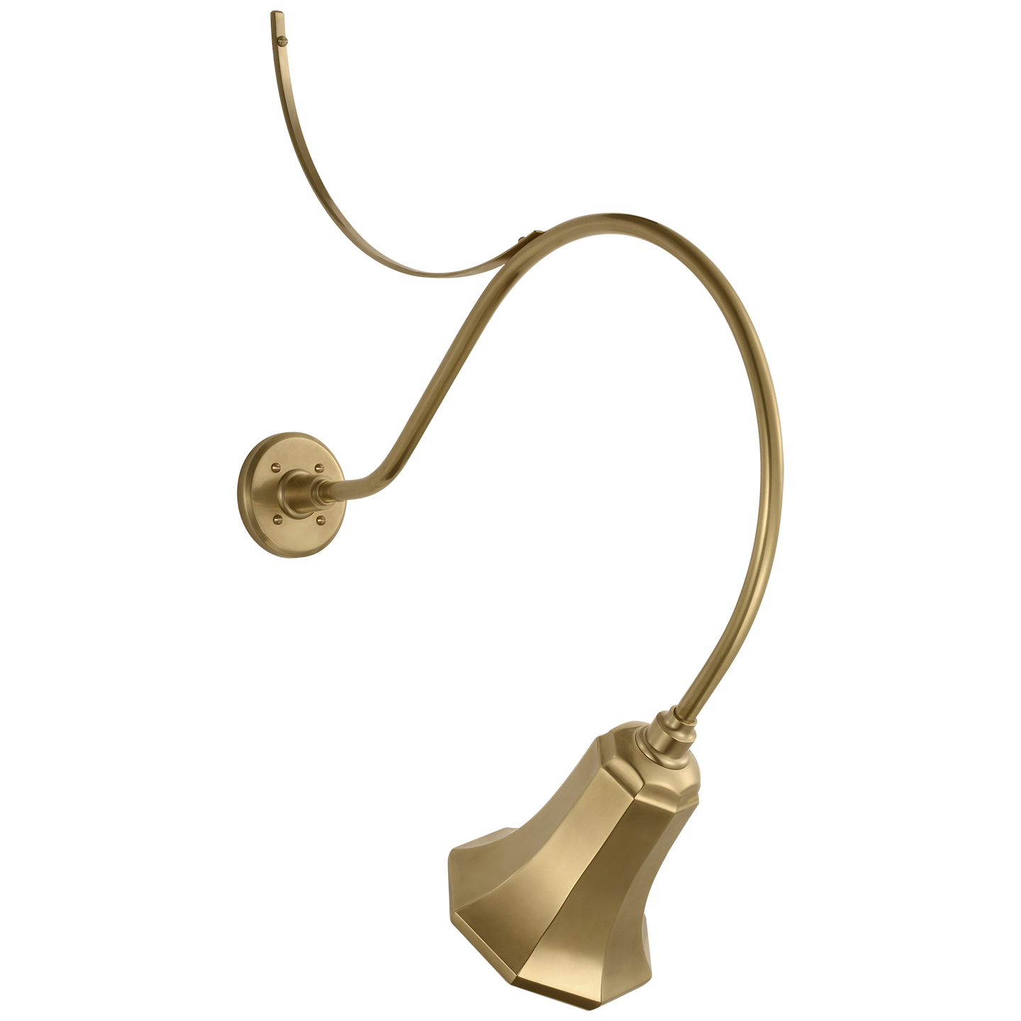 Academy 26.5" Anchored Larrabee Barn Light | Hand-Rubbed Antique Brass | 7.5 | 7.5" Hand-Rubbed Antique Brass Savannah Shade
