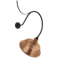 Academy 26.5" Anchored Larrabee Barn Light | Matte Black | 16 | 16" Soft Copper Bowers Shade