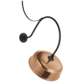 Academy 26.5" Anchored Larrabee Barn Light | Matte Black | 16 | 16" Soft Copper Rockhouse Shade