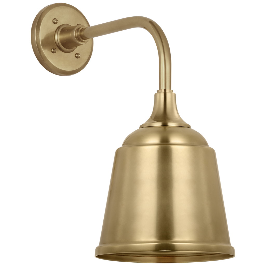 Academy 11" Rex Barn Light | Hand-Rubbed Antique Brass | 8 | 8" Hand-Rubbed Antique Brass Rockhouse Shade