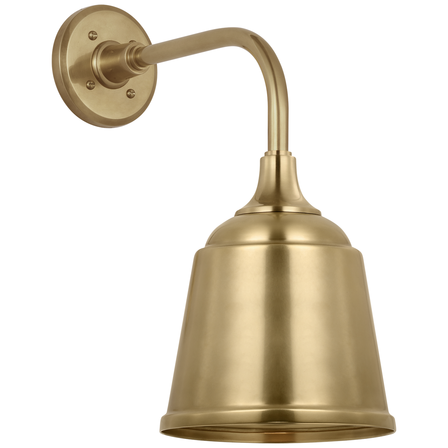 Academy 11" Rex Barn Light | Hand-Rubbed Antique Brass | 8 | 8" Hand-Rubbed Antique Brass Rockhouse Shade