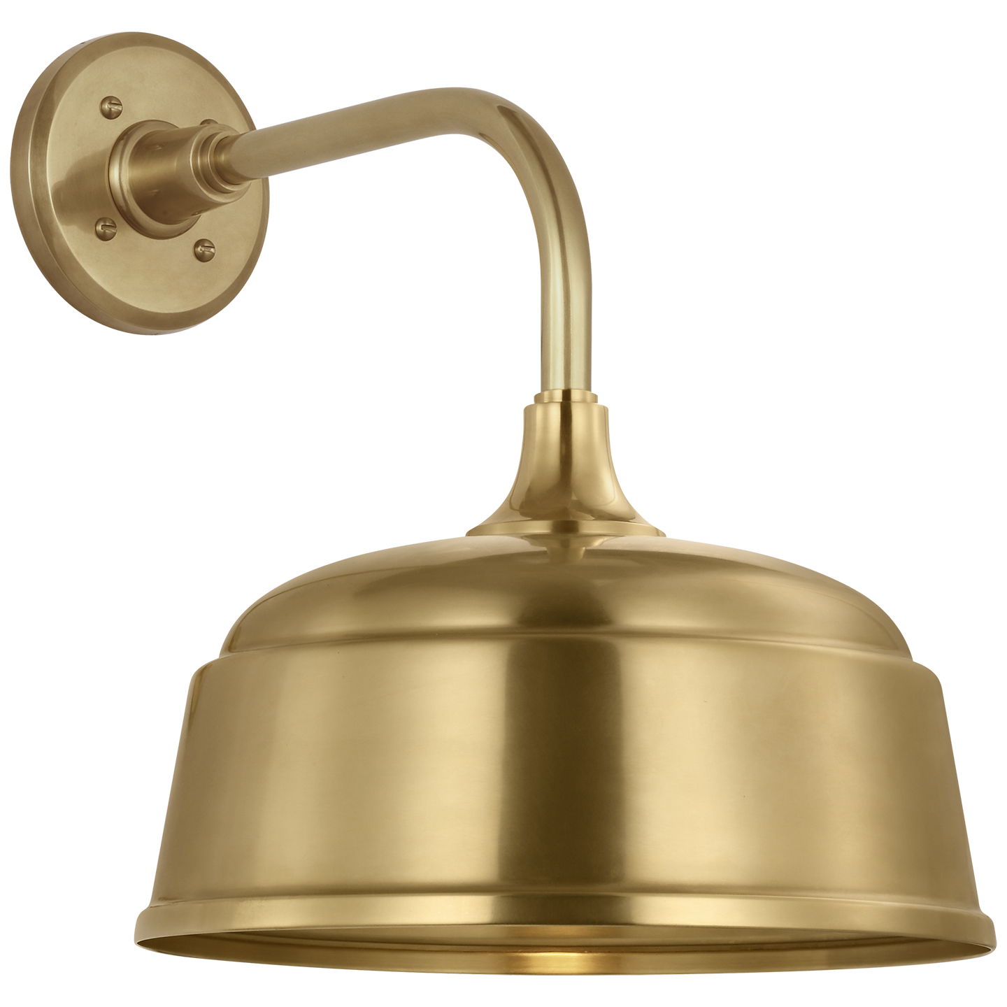 Academy 11" Rex Barn Light | Hand-Rubbed Antique Brass | 12.5 | 12.5" Hand-Rubbed Antique Brass Rockhouse Shade