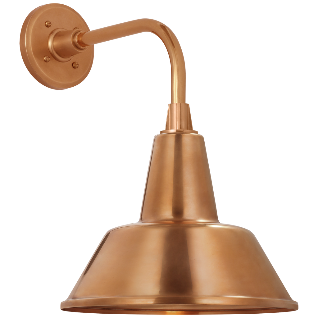 Academy 11" Rex Barn Light | Soft Copper | 12.5 | 12.5" Soft Copper Bowers Shade