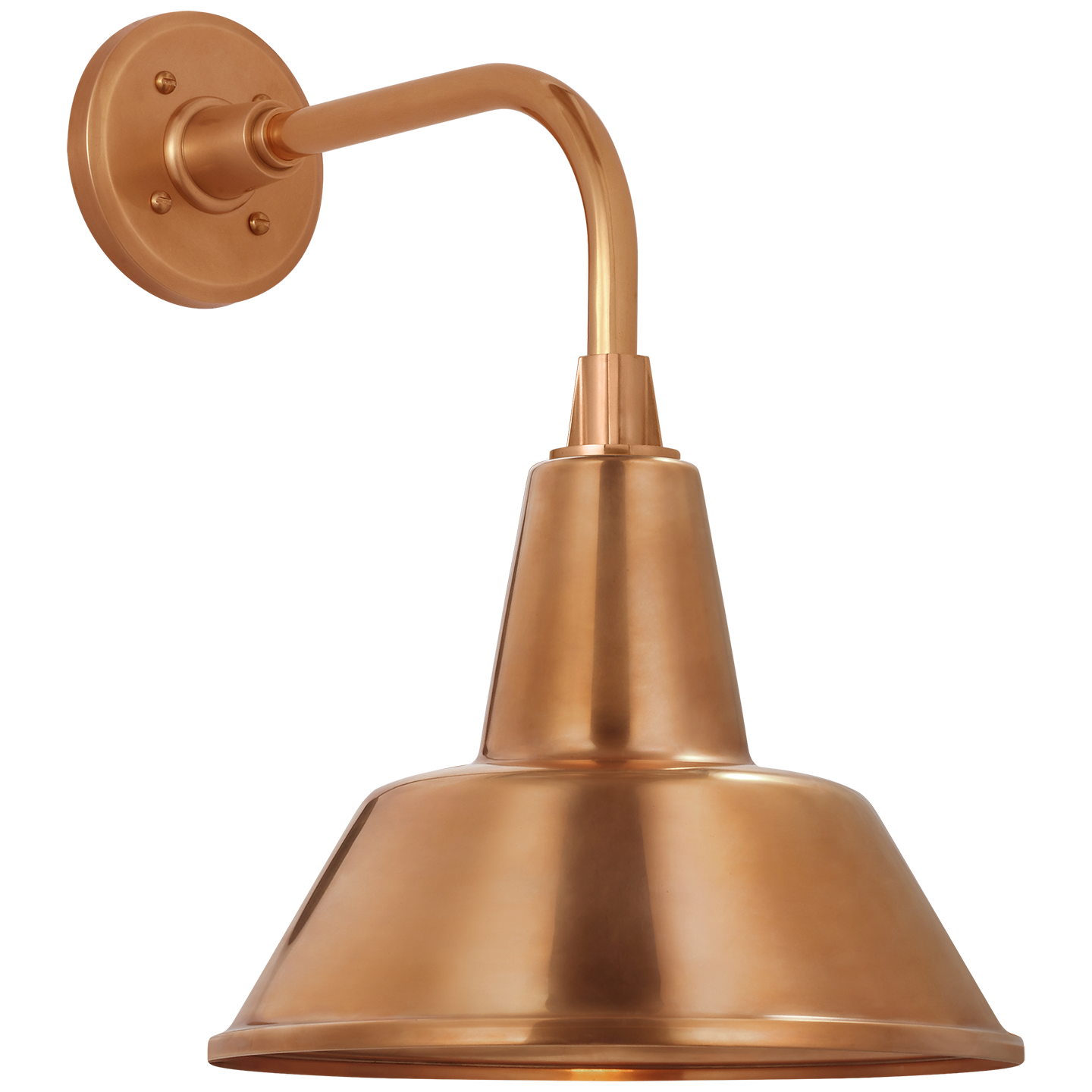Academy 11" Rex Barn Light | Soft Copper | 12.5 | 12.5" Soft Copper Bowers Shade