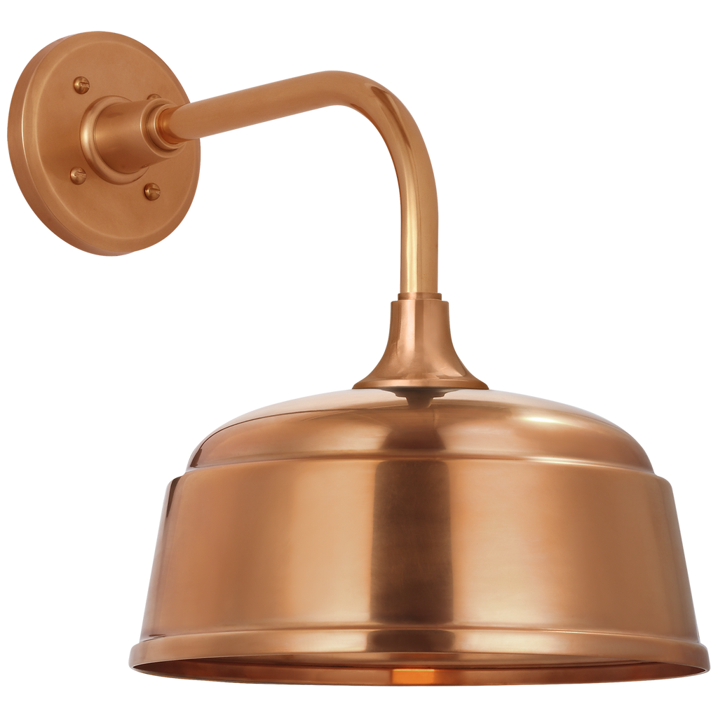 Academy 11" Rex Barn Light | Soft Copper | 12.5 | 12.5" Soft Copper Rockhouse Shade