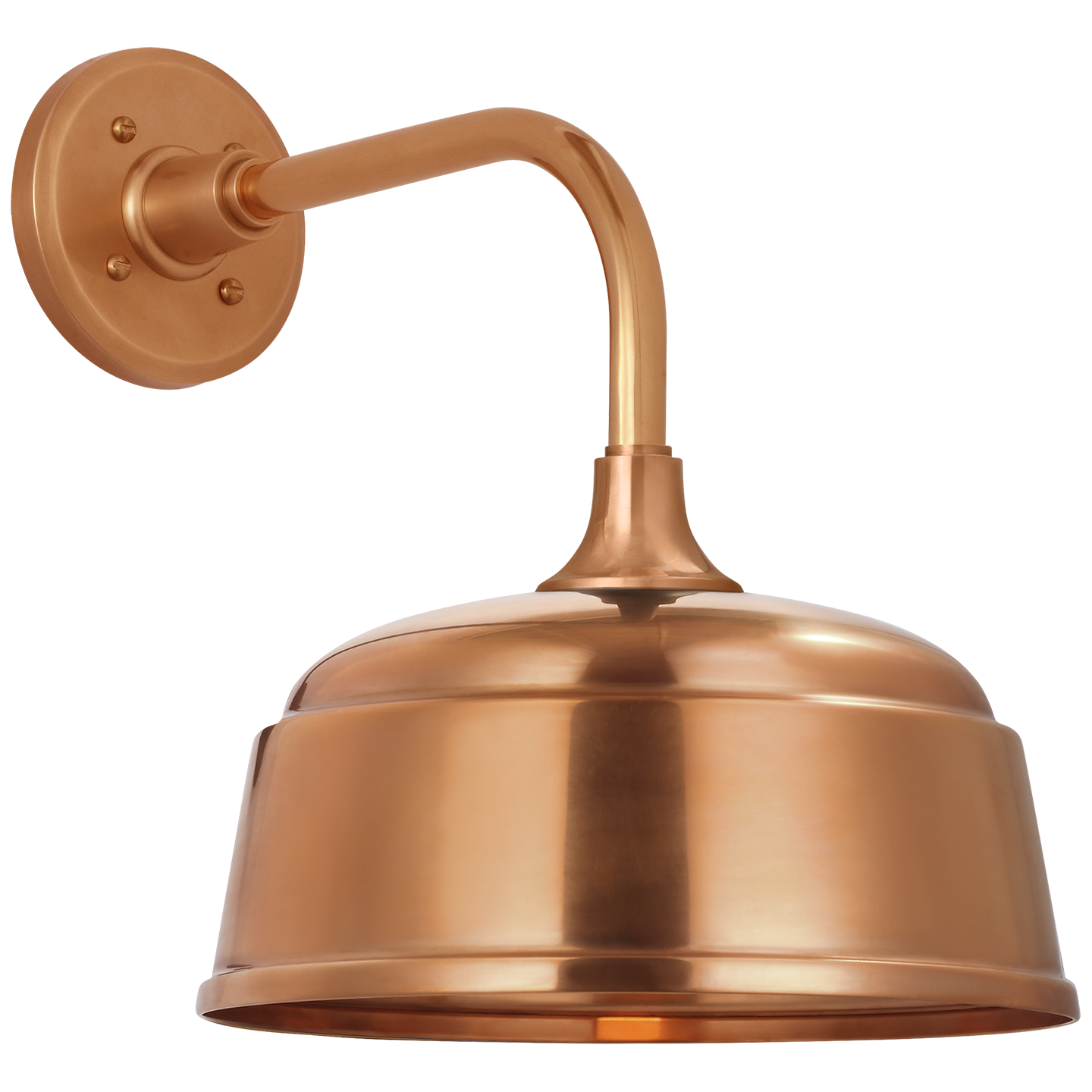 Academy 11" Rex Barn Light | Soft Copper | 12.5 | 12.5" Soft Copper Rockhouse Shade