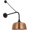 Academy 20" Anchored Rex Barn Light | Matte Black | 12.5 | 12.5" Soft Copper Rockhouse Shade