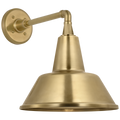 Academy 11" Mack Barn Light | Hand-Rubbed Antique Brass | 12.5 | 12.5" Hand-Rubbed Antique Brass Bowers Shade