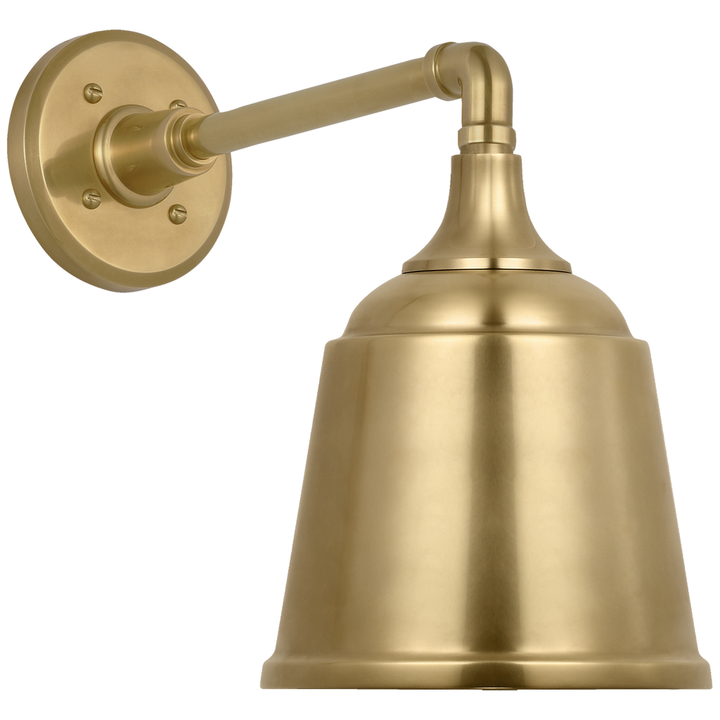 Academy 11" Mack Barn Light | Hand-Rubbed Antique Brass | 8 | 8" Hand-Rubbed Antique Brass Rockhouse Shade