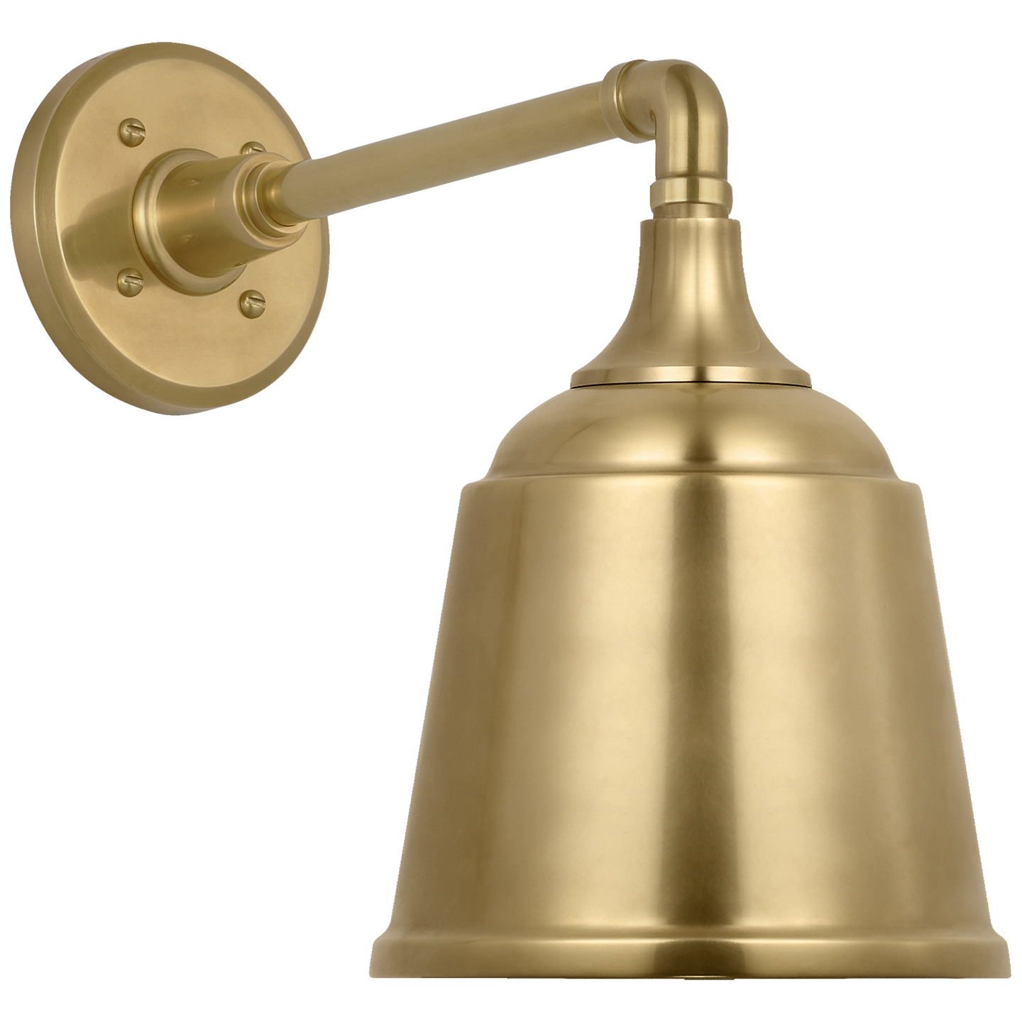 Academy 11" Mack Barn Light | Hand-Rubbed Antique Brass | 8 | 8" Hand-Rubbed Antique Brass Rockhouse Shade