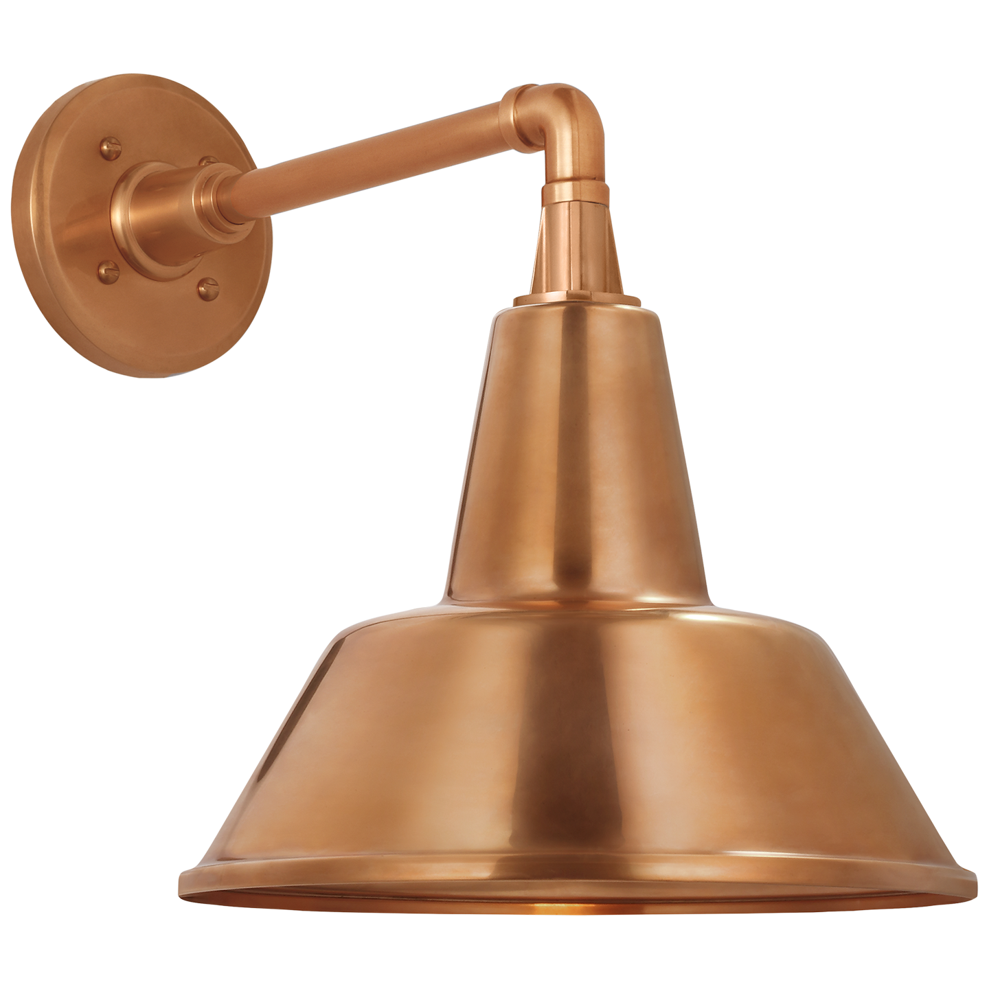 Academy 11" Mack Barn Light | Soft Copper | 12.5 | 12.5" Soft Copper Bowers Shade