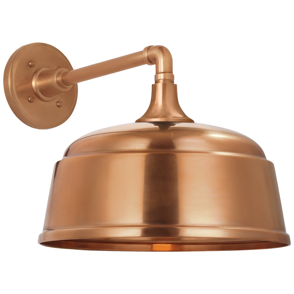 Academy 11" Mack Barn Light | Soft Copper | 12.5 | 12.5" Soft Copper Rockhouse Shade