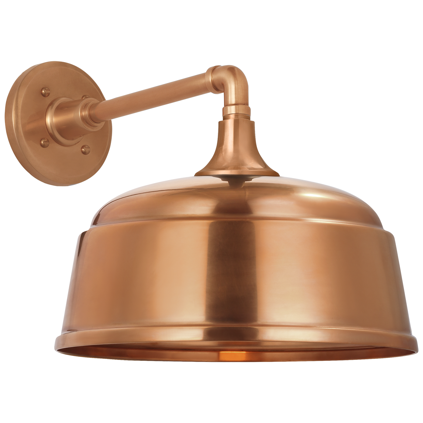 Academy 11" Mack Barn Light | Soft Copper | 12.5 | 12.5" Soft Copper Rockhouse Shade