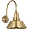 Academy 11" Arched Mack Barn Light | Hand-Rubbed Antique Brass | 12.5 | 12.5" Hand-Rubbed Antique Brass Bowers Shade