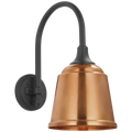 Academy 11" Arched Mack Barn Light | Matte Black | 8 | 8" Soft Copper Rockhouse Shade