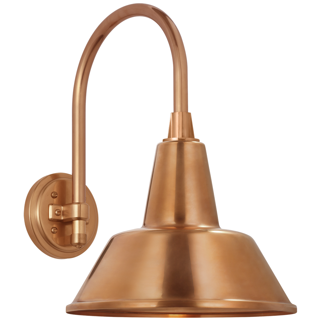 Academy 11" Arched Mack Barn Light | Soft Copper | 12.5 | 12.5" Soft Copper Bowers Shade