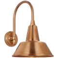 Academy 11" Arched Mack Barn Light | Soft Copper | 12.5 | 12.5" Soft Copper Bowers Shade