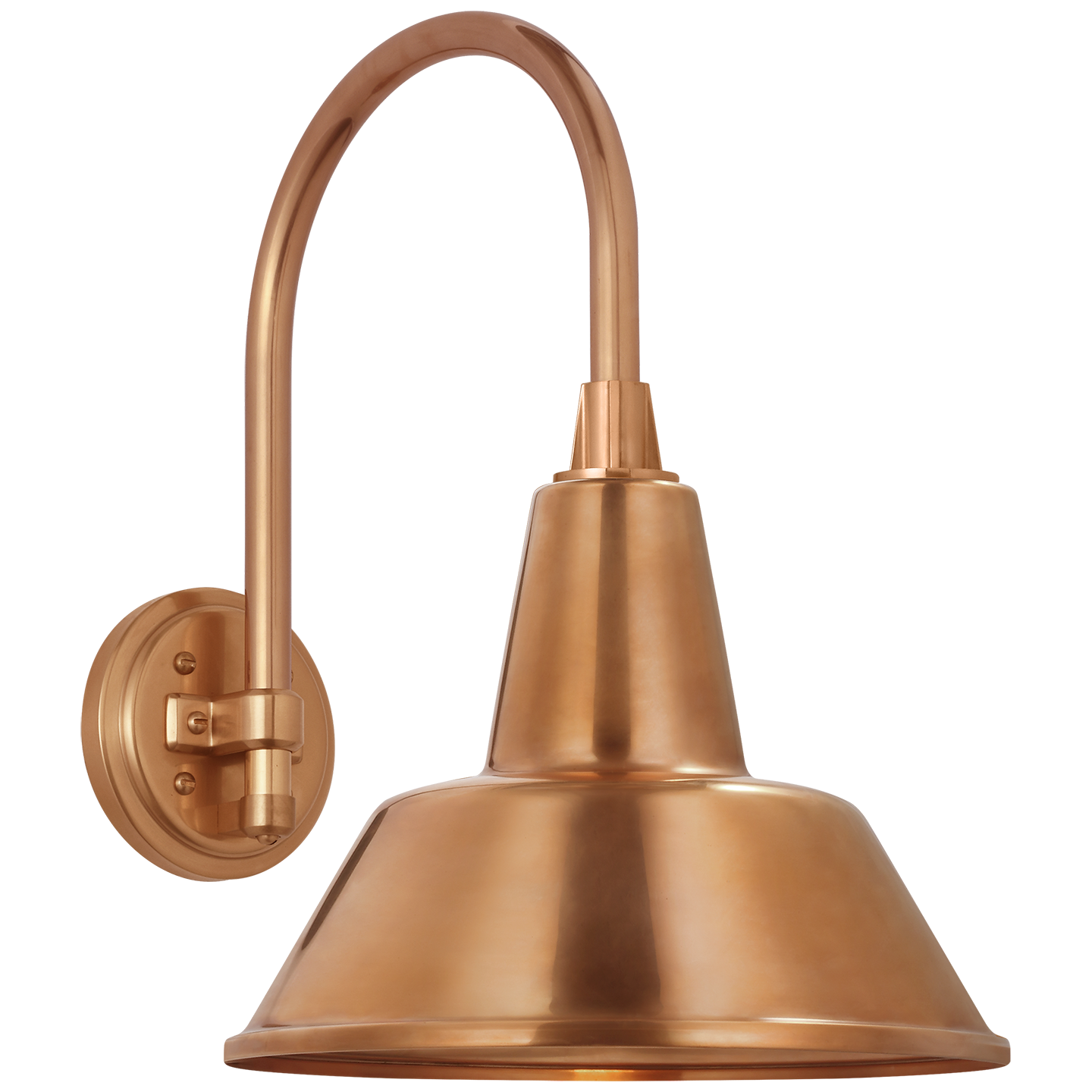Academy 11" Arched Mack Barn Light | Soft Copper | 12.5 | 12.5" Soft Copper Bowers Shade